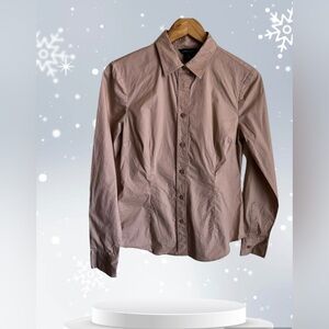 Moda International Women Tan Long Sleeve Blouse M With Bottom 4. % Elastic